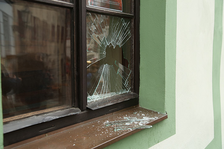 A2B Glass are able to board up broken windows while they are being repaired in Edmonton.